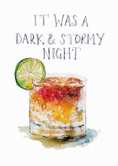 Drinks Cocktail - Dark and Stormy Unframed