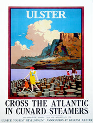 Ireland Co Antrim - Giant's Causeway Cunard Steamers (UF) 50x70