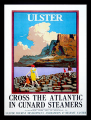 Ireland Co Antrim - Giant's Causeway Cunard Steamers (FB) 50x70