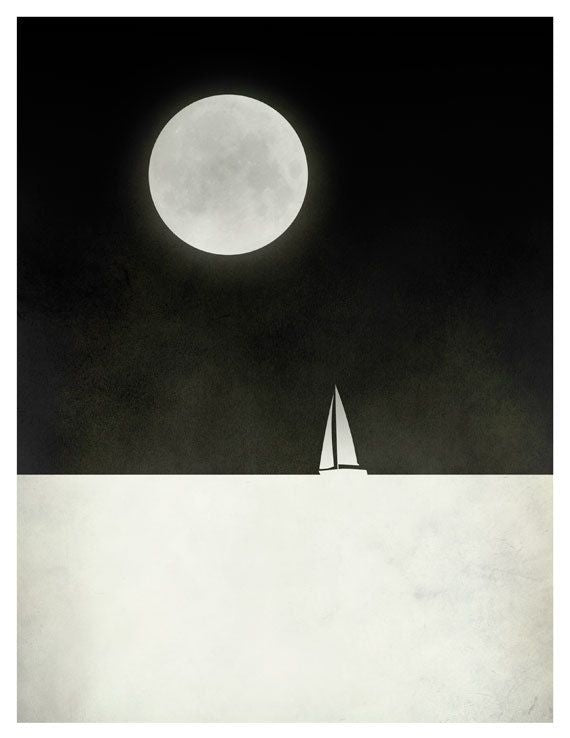 Sailboat And Moon