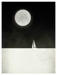 Sailboat And Moon