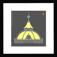 Jaffa Fountain Belfast 15x15 Black frame