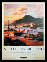 Ireland Co Down - Carlingford Lough Mourne Mountains (FB) 30x40