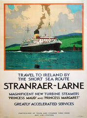 Ireland Co Antrim - Larne Stranraer Ferry (UF) 50x70