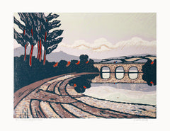 Linocut Print - Downshire Bridge, Dundrum 2008