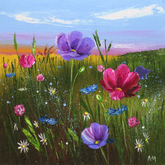 Print - Pink And Purple Cosmos