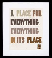 A Place For Everything Frame Black