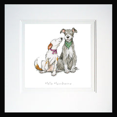 A Dog's Life - Hello Handsome Framed