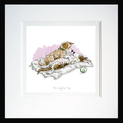 A Dog's Life - Snuggle Up Framed