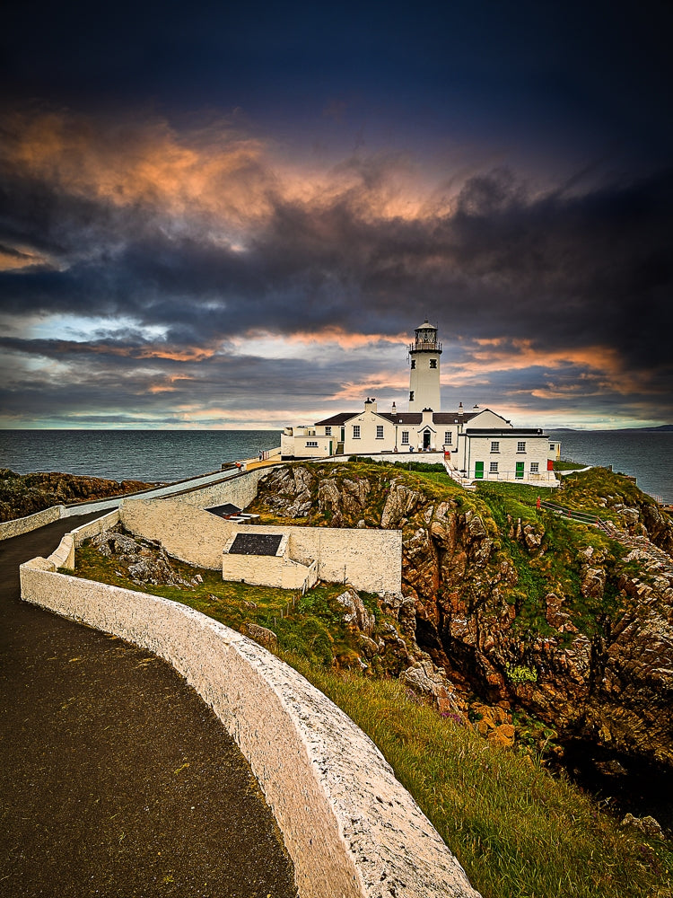 Sunset Over Fanad Head Lighthouse Unframed