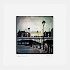 Belfast - Albert Bridge White Frame (No Mount)