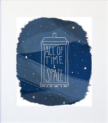 All Of Time And Space Dr. Who Unframed