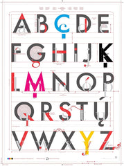 Alphabet Of Typography Unframed