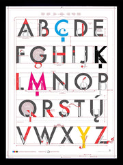 Alphabet Of Typography Framed