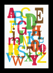 Alphabet Frame Black