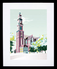 Amsterdam, Westerkerk Frame Black 18x25