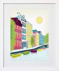 Amsterdam 4 Frame White18 x 25 No Mount