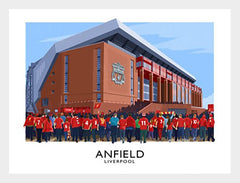 Sport - Football - Anfield-40 x 30-White Box Frame (No Mount)