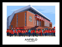 Sport - Football - Anfield-40 x 30-Black Box Frame (No Mount)