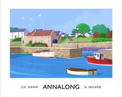 Co Down - Annalong Harbour Unframed 40x30