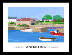 Co Down - Annalong Harbour Frame Black 40x30 No Mount