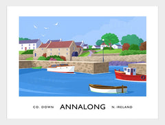 Co Down - Annalong Harbour Frame White 40x30 No Mount