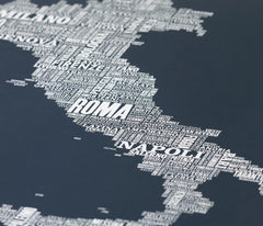 Map - Italy in Slate