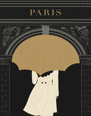 Paris Illustration - Arc De Triomphe Unframed