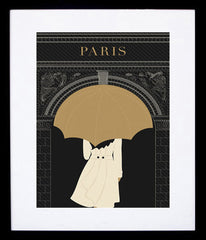 Paris Illustration - Arc De Triomphe Framed