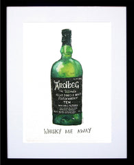 Drinks Whiskey - Ardbeg Whisky Me Away Black Frame