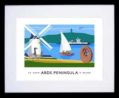 Co Down - Ards Peninsula Frame Black 40x30 With Mount