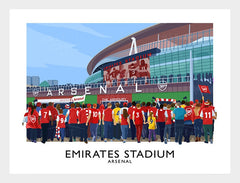 Sport - Football Emirates Stadium-40 x 30-White Box Frame (No Mount)