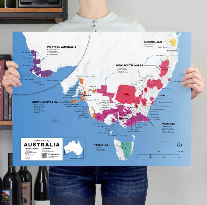 Wine Folly | Australia Wine Map | Yard Gallery