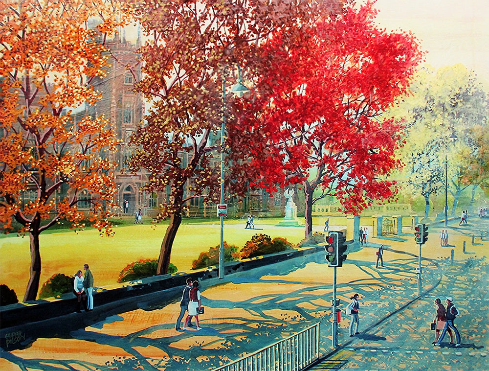 Print - Autumn Afternoon At Queens, Belfast