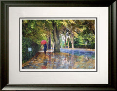 Belfast - Rain Series - Autumn Shower Cyprus Avenue-60 x 47.5-Black Scoop Frame