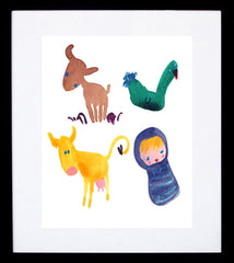 Baby's Farm Black Frame