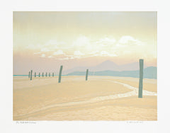 Linocut Print - Back Beach, Dundrum 2009 Unframed