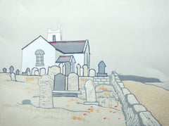 Linocut Print - Co Antrim Ballintoy Church 2017