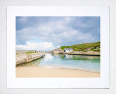 Ballintoy Harbour Frame White 