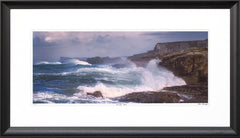 Co Antrim - Ballintoy Storm - Ltd Edition Frame Black Flat