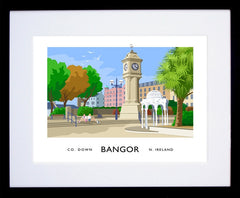 Co Down - Bangor McKee Clock Frame Black 40x30 With Mount