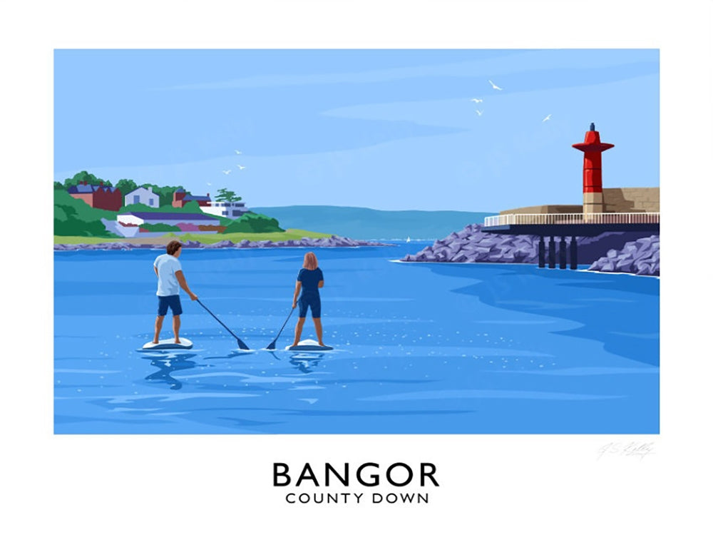 Co Down - Bangor Marina-40 x 30-Unframed