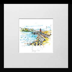 Print Open Edition Landscape - Bangor Pier