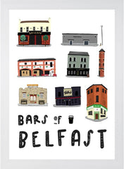 Norn Iron - Bars of Belfast - White Frame