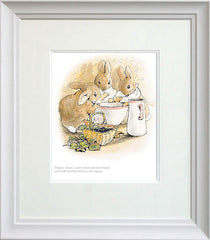 Flopsy, Mopsy And Cotton-Tail Had Bread And Milk Framed