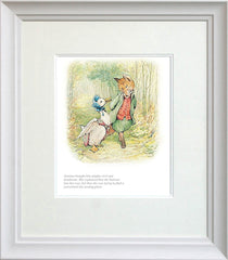 Jemima With Mr Fox Framed