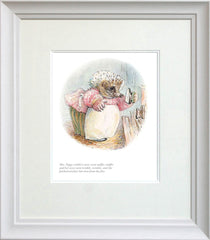 Mrs Tiggy-Winkle Went Sniffle Sniffle Framed