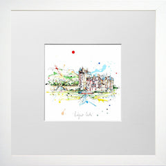 Print Open Edition Landscapes - Belfast Castle-12 x 12-Small Flat White Frame