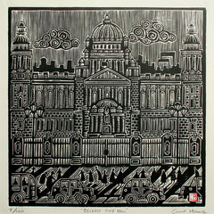 Linoprint - Belfast City Hall