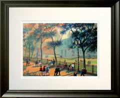 Print - Autumn Light at the City Hall, Belfast Black Frame